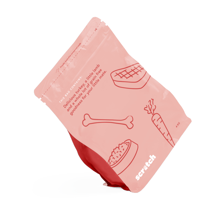 Bag of Turkey dog food