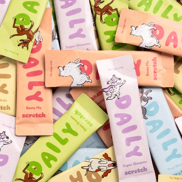 Pile of topper sachets