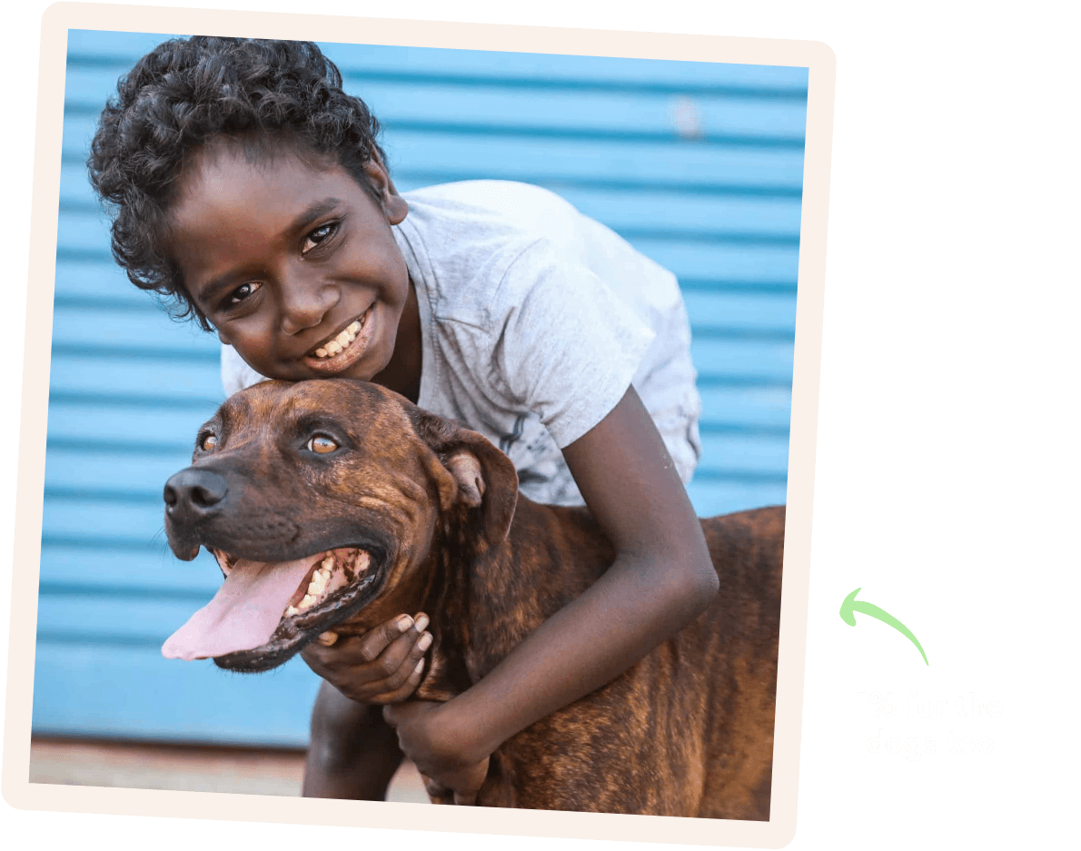 Child with dog