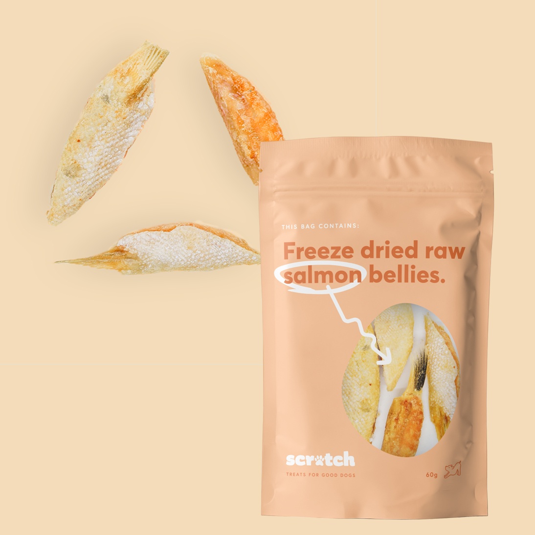 Freeze Dried Salmon Dog Treats