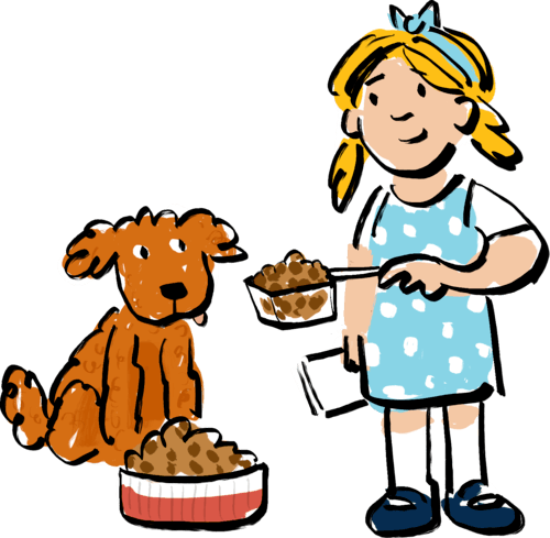 feeding illustration