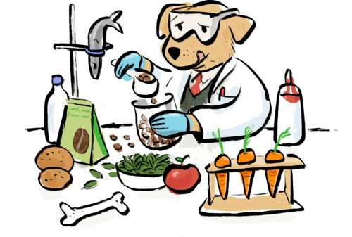 lab-dog illustration