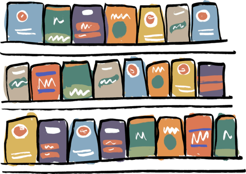 store-shelving illustration