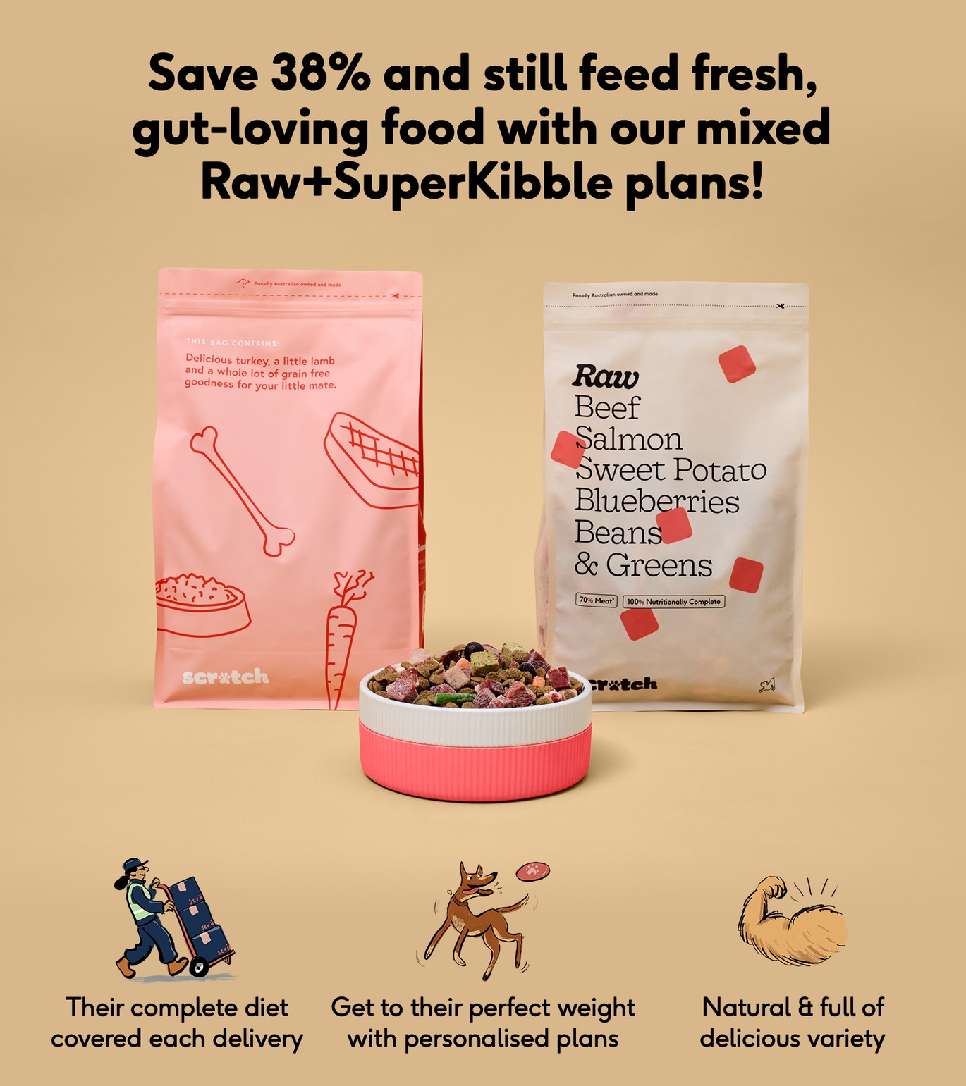 Mixed Feeding Raw Dog Food