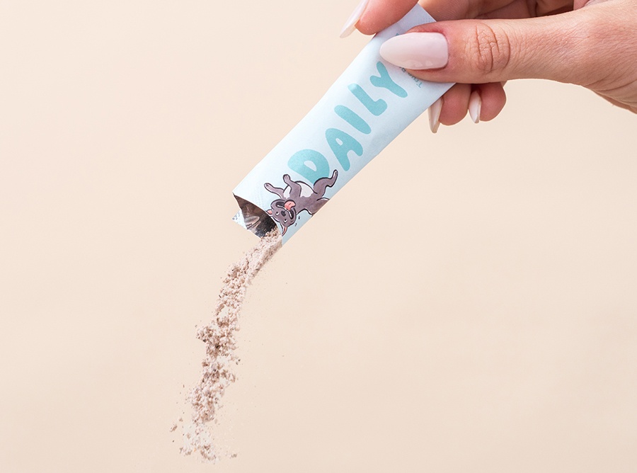 Pouring True Bluebs topper