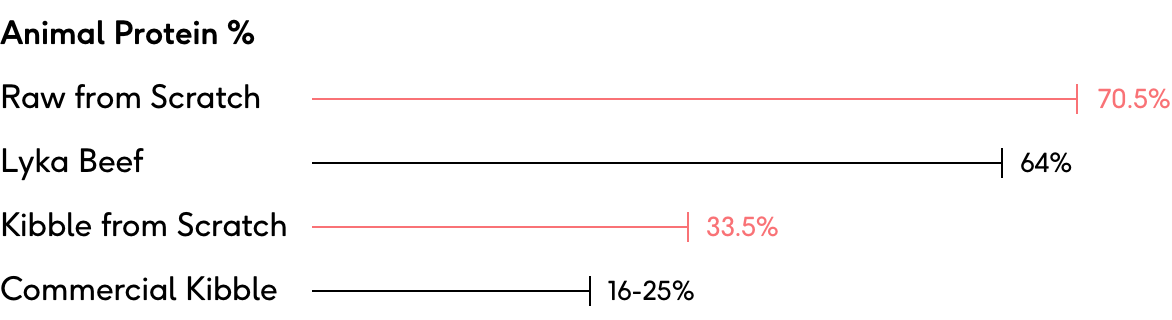 Raw protein comparison features
